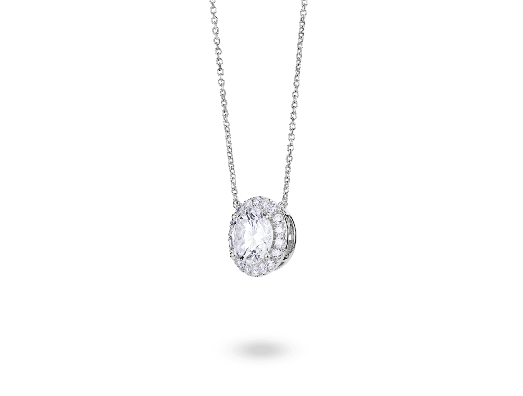 Lab-Grown Diamond 2ct. tw. Halo Pendant | White - #Lightbox Jewelry#