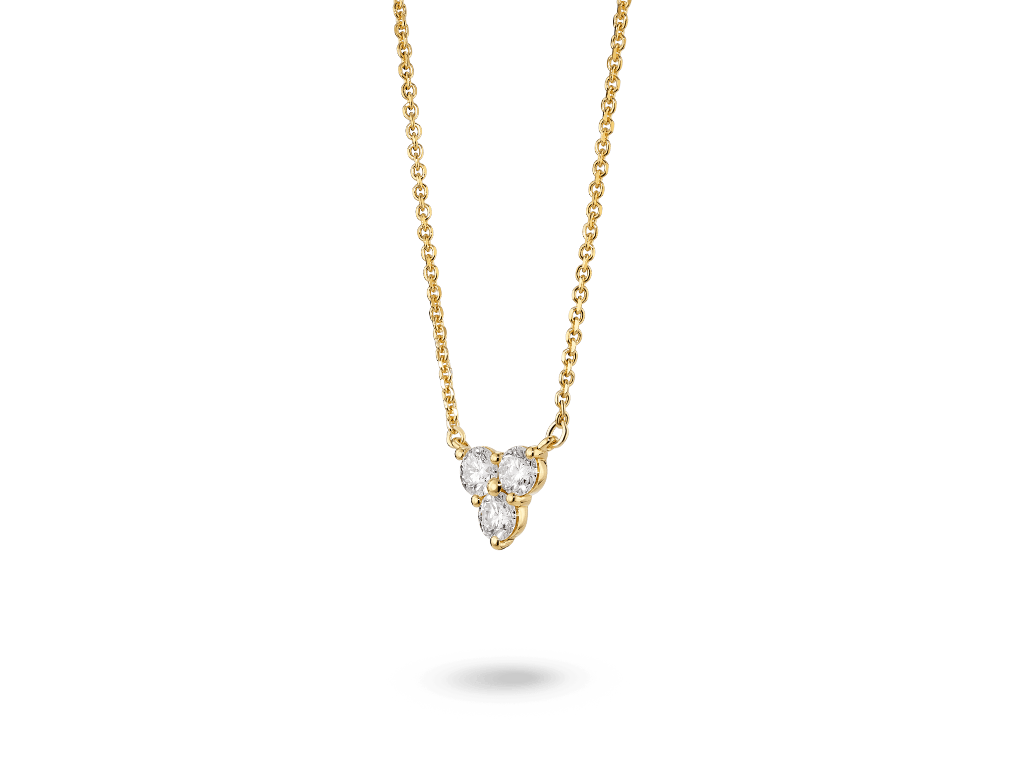 Lab-Grown Diamond ³⁄₁₀ct. tw. Mini Trio Round Brilliant Pendant | White - #Lightbox Jewelry#