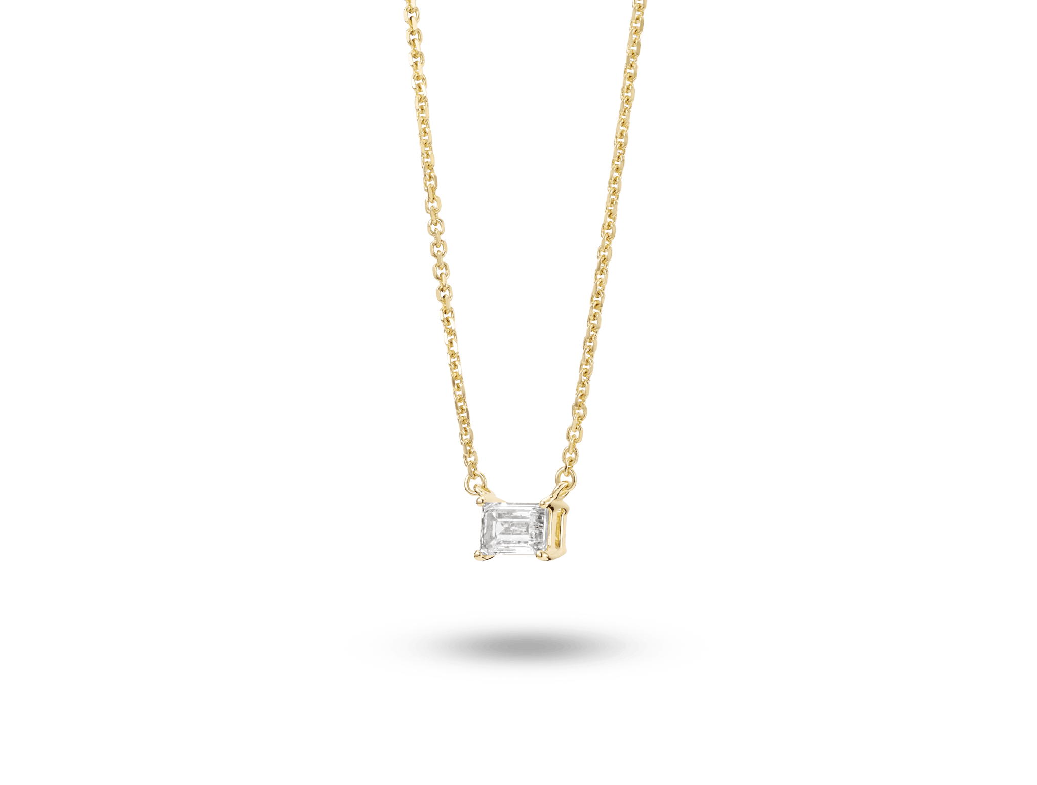 Lab-Grown Diamond ¼ct. Mini Baguette Pendant | White - #Lightbox Jewelry#