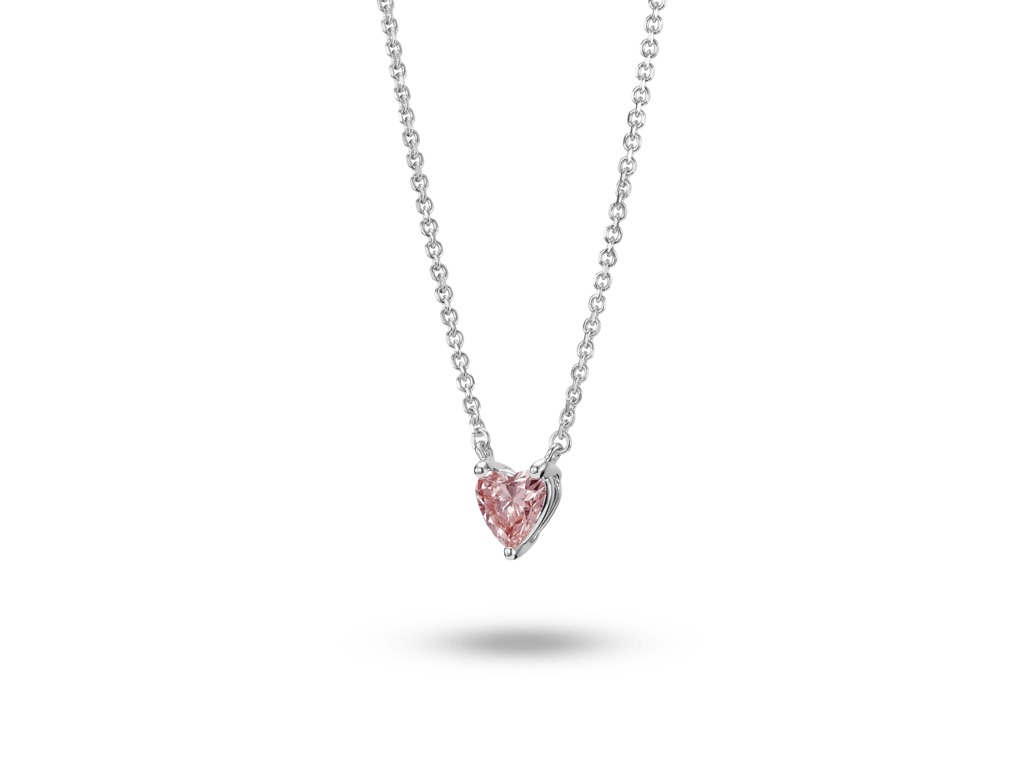 Lab-Grown Diamond ¼ct. Mini Heart Pendant | Pink - #Lightbox Jewelry#