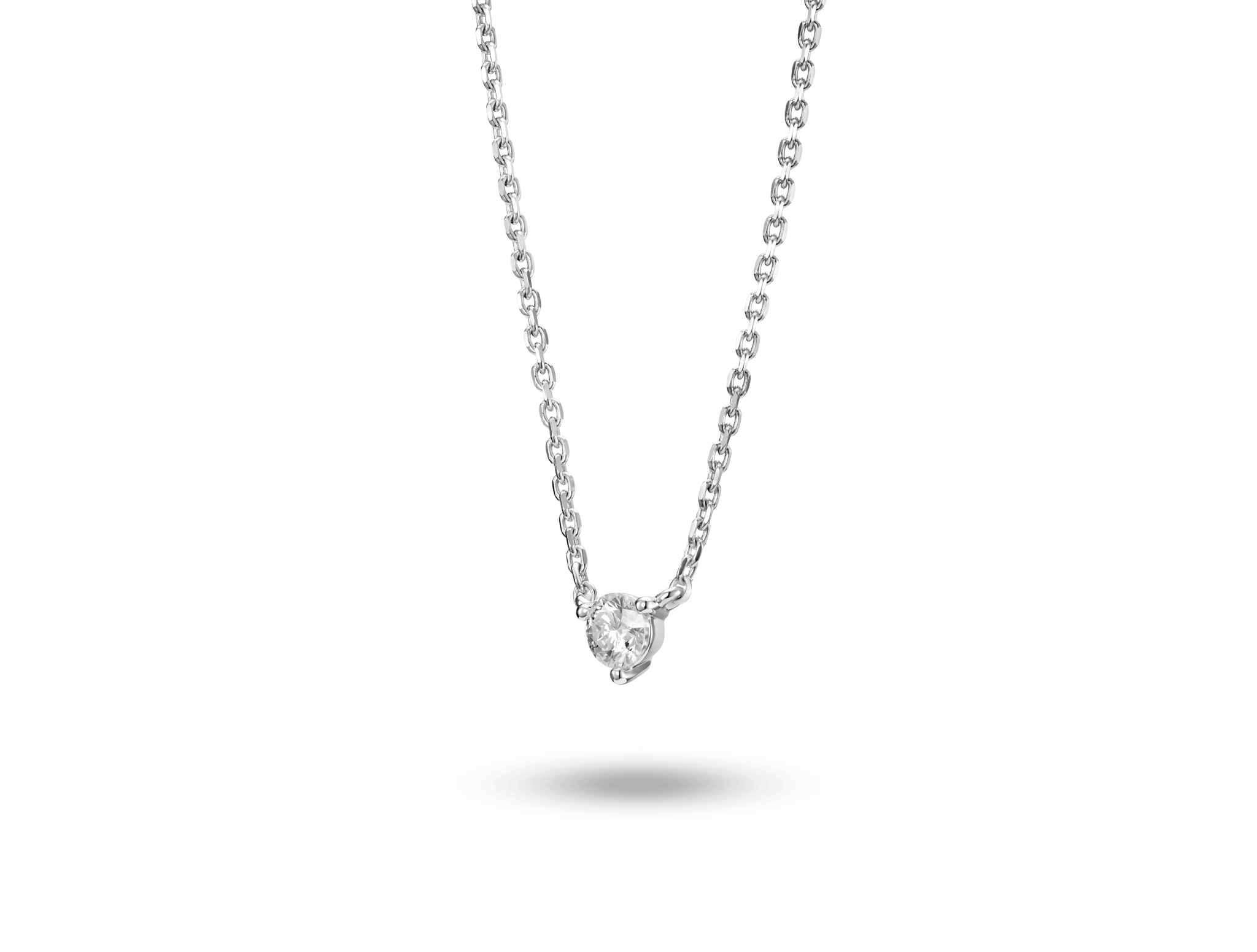 Lab-Grown Diamond ⅐ct. Mini Round Brilliant Pendant | White - #Lightbox Jewelry#