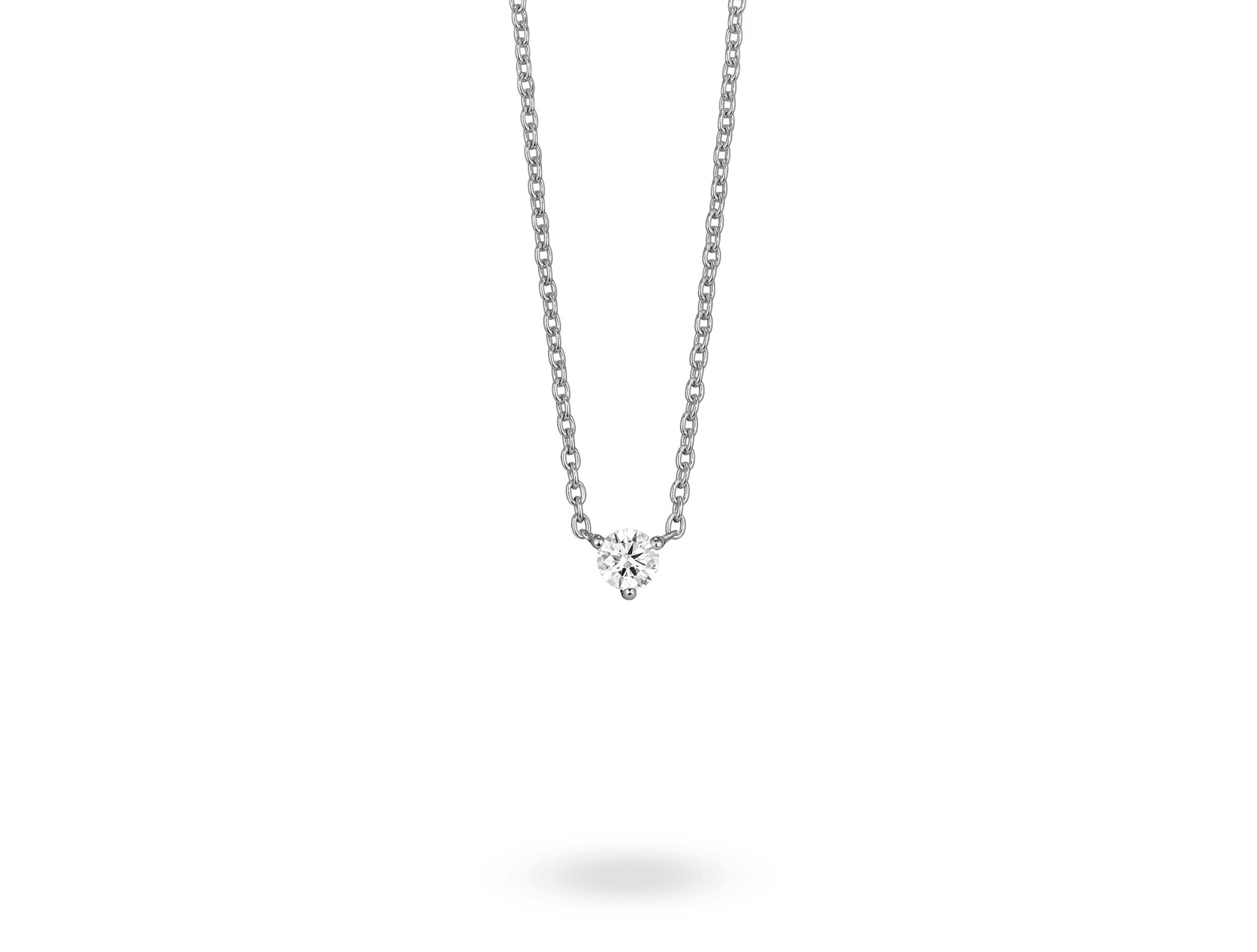 Lab-Grown Diamond ¼ct. Mini Round Brilliant Solitaire 10k Gold Pendant | White - #Lightbox Jewelry#