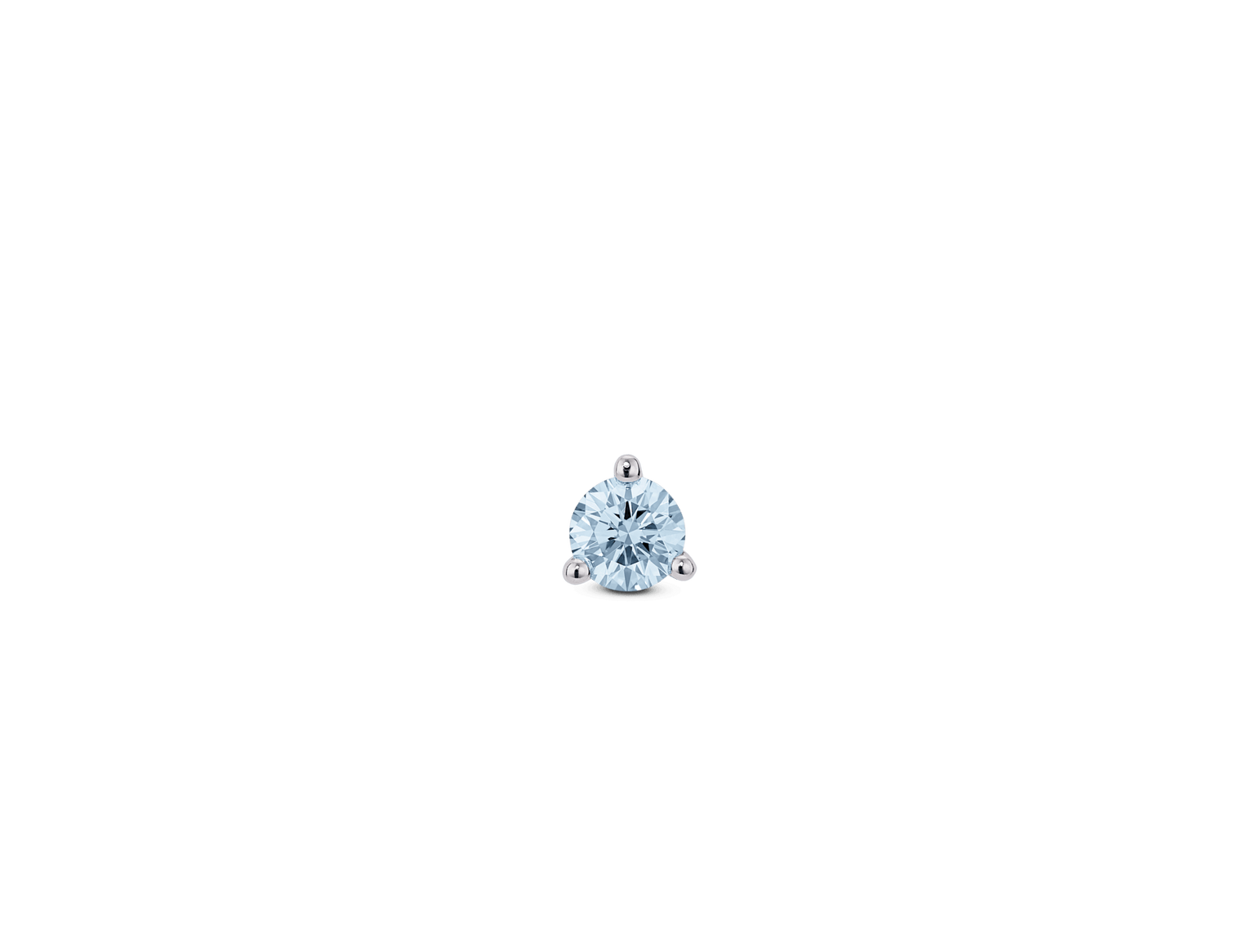 Lab-Grown Diamond ⅛ct. Mini Round Brilliant Solitaire Stud | Pink
