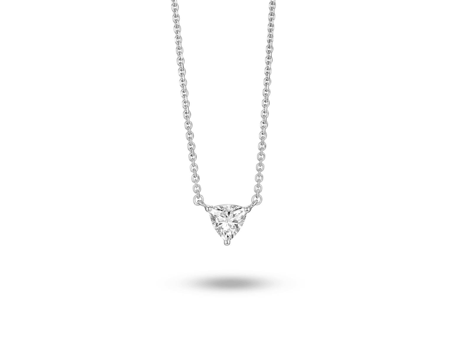 Lab-Grown Diamond ¼ct. Mini Trillion Pendant | White