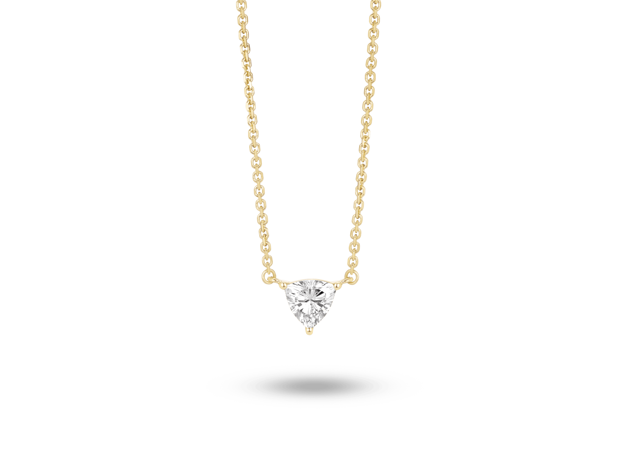 Lab-Grown Diamond ¼ct. Mini Trillion Pendant | White - #Lightbox Jewelry#