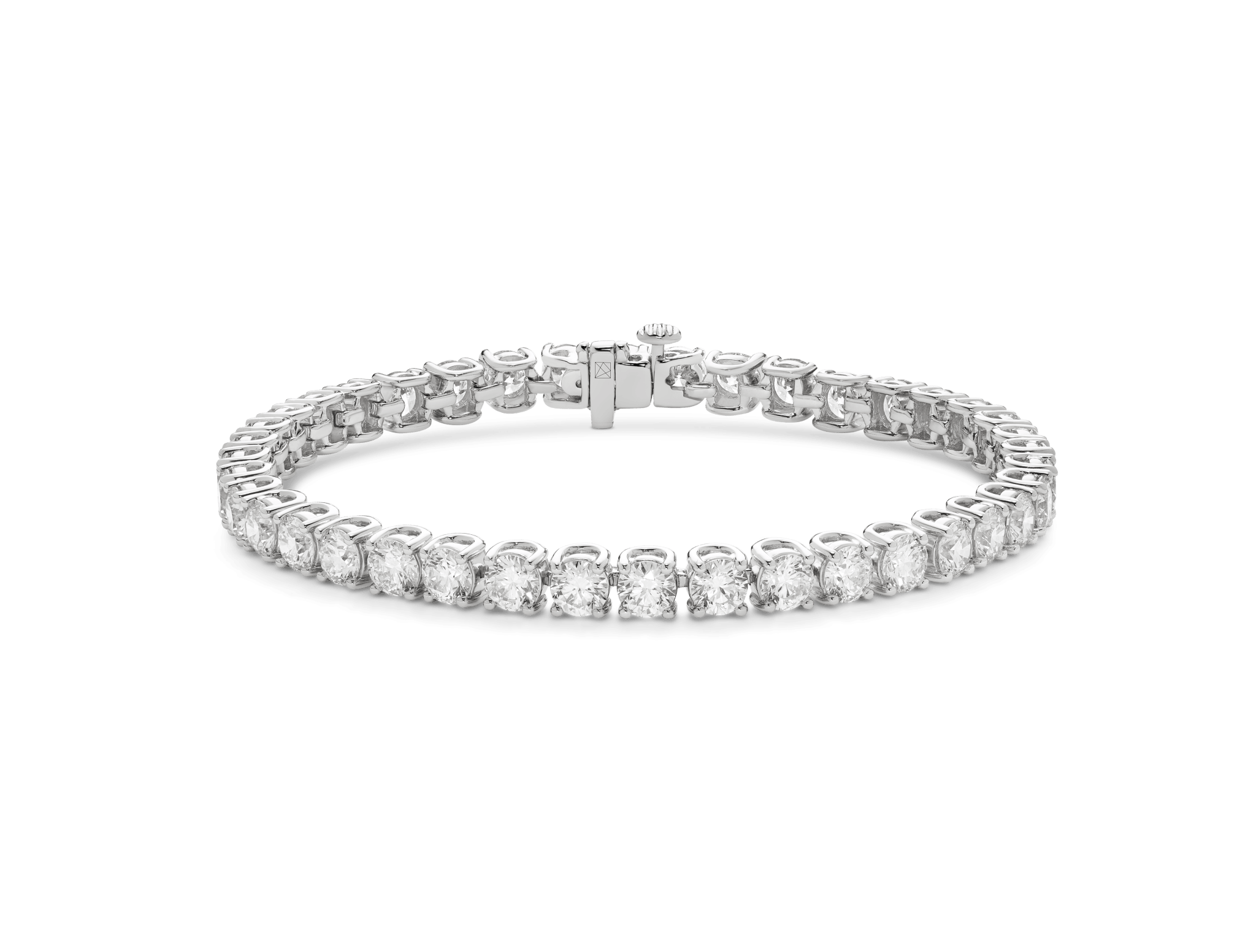 Lab-Grown Diamond Large Tennis Bracelet - E,F color, 6.5" length | White - #Lightbox Jewelry#