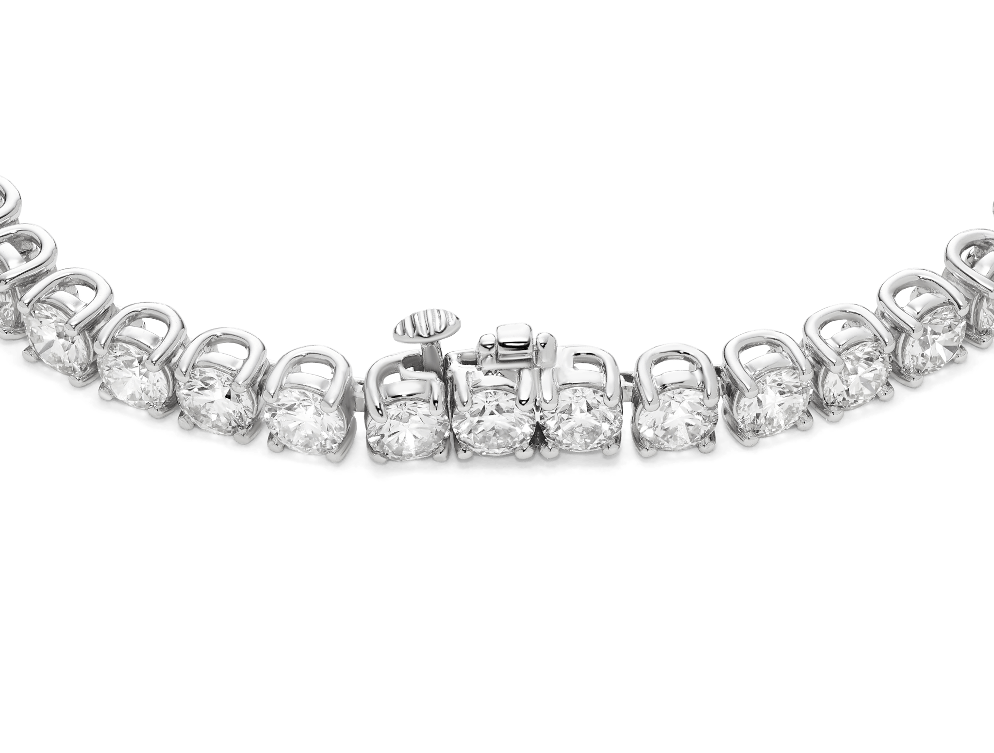 Lab-Grown Diamond Large Tennis Bracelet - E,F color, 6.5" length | White - #Lightbox Jewelry#