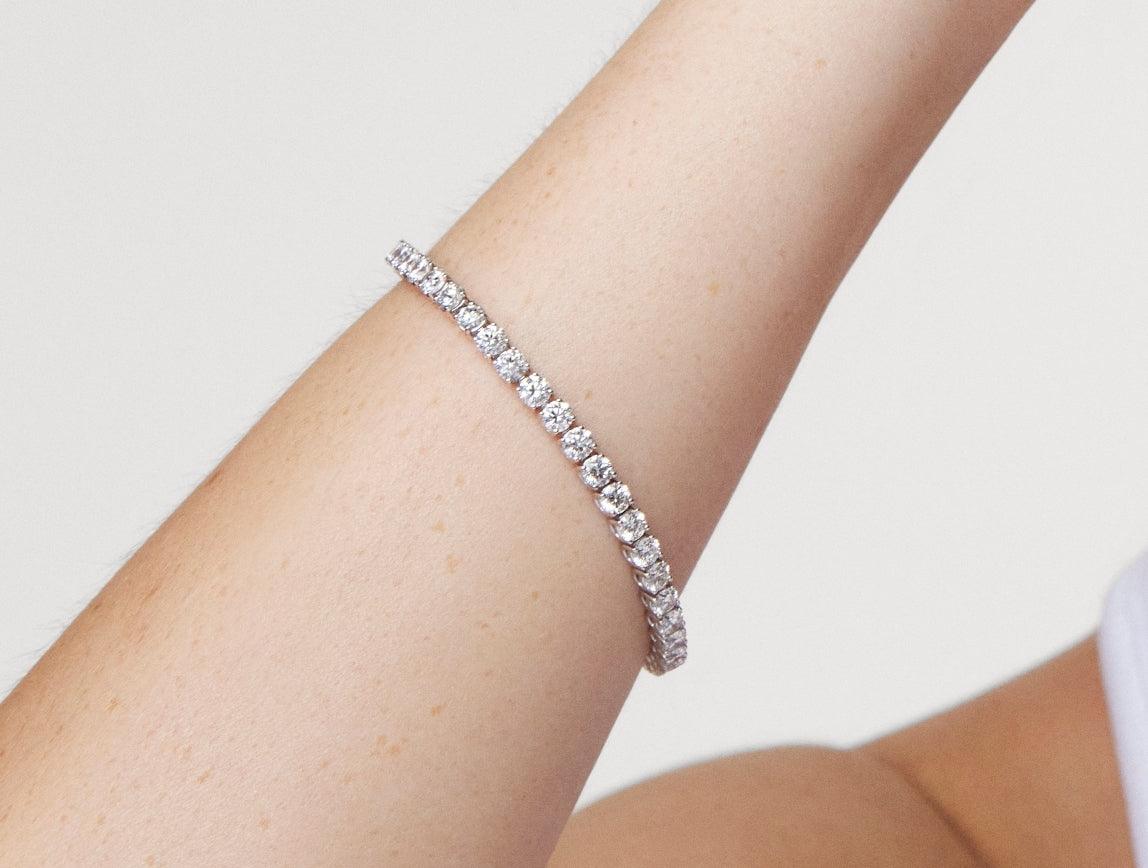 Lab-Grown Diamond Medium Tennis Bracelet - E/F color, 6.5" length | White - #Lightbox Jewelry#