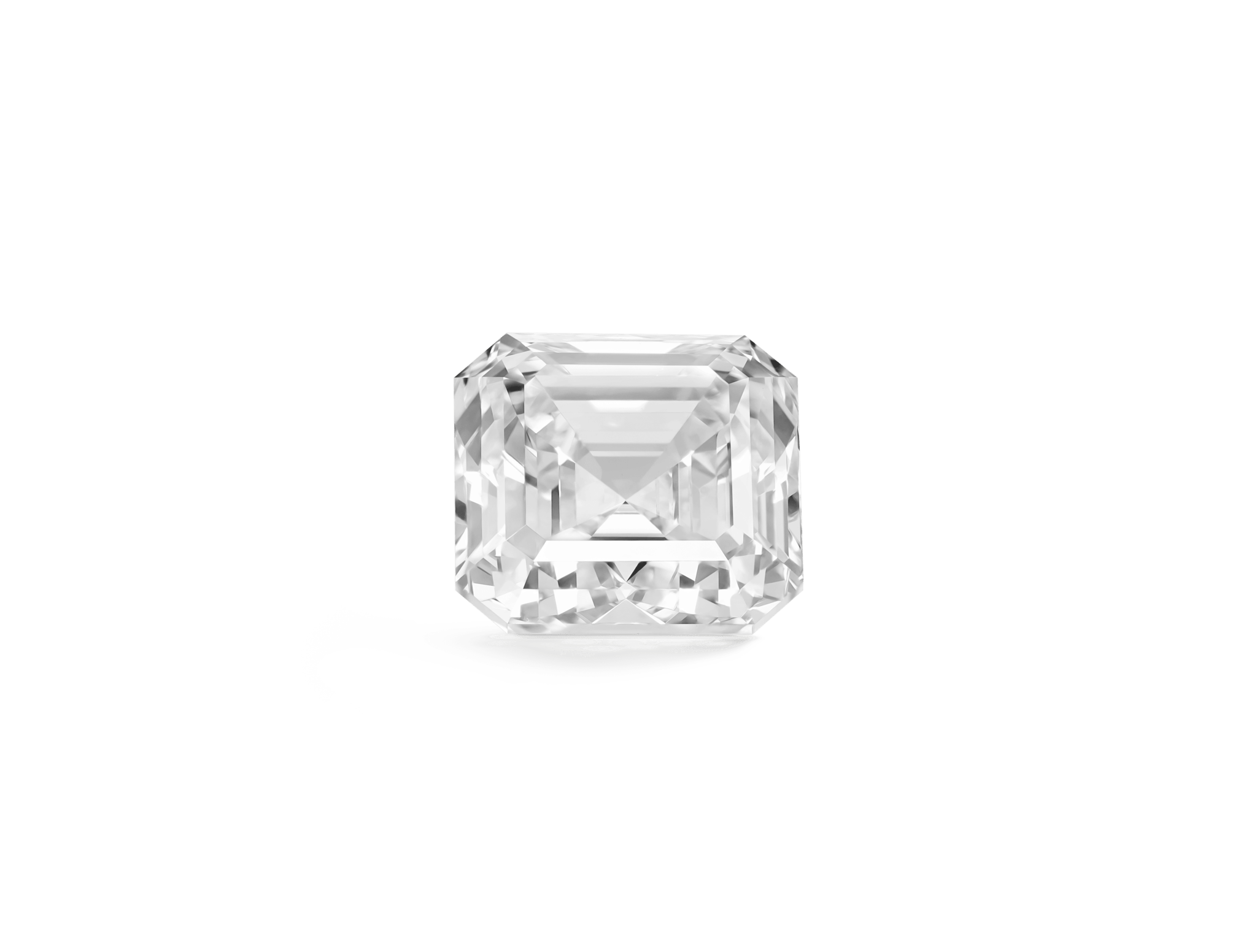 Lab-Grown Loose 2ct. Asscher Cut Diamond | White - #Lightbox Jewelry#