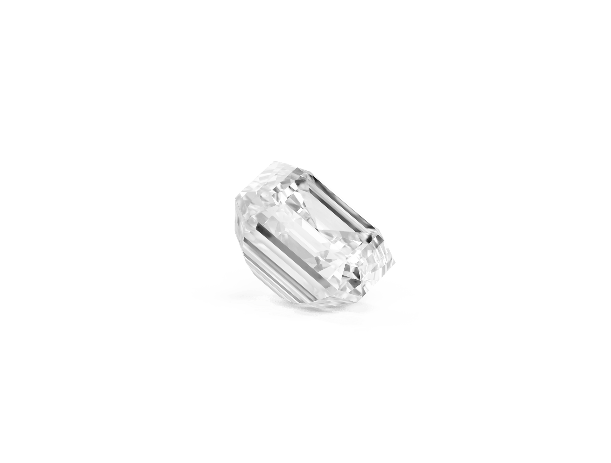 Lab-Grown Loose 2ct. Asscher Cut Diamond | White - #Lightbox Jewelry#