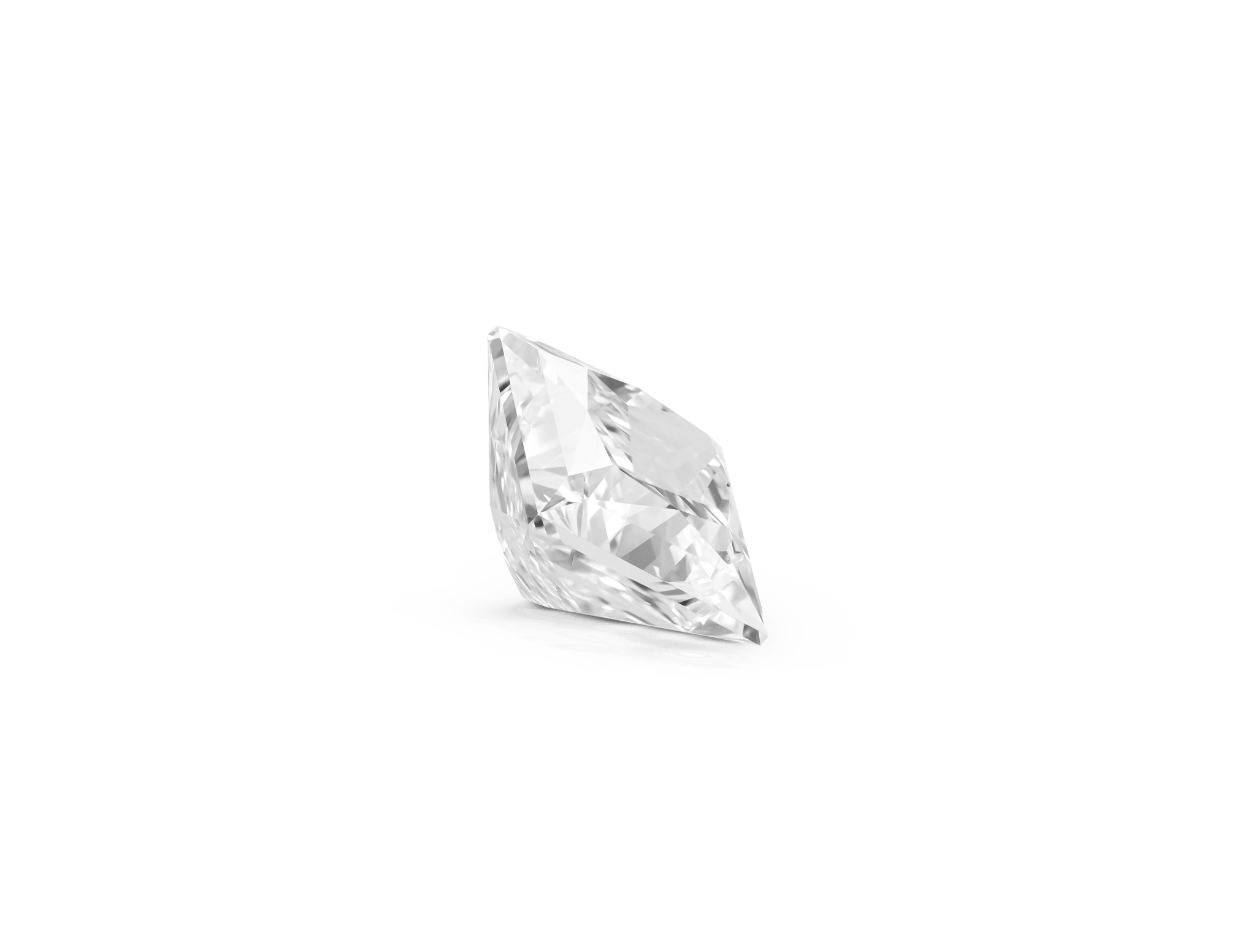 Lab-Grown Loose 2ct. Princess Cut Diamond | White - #Lightbox Jewelry#