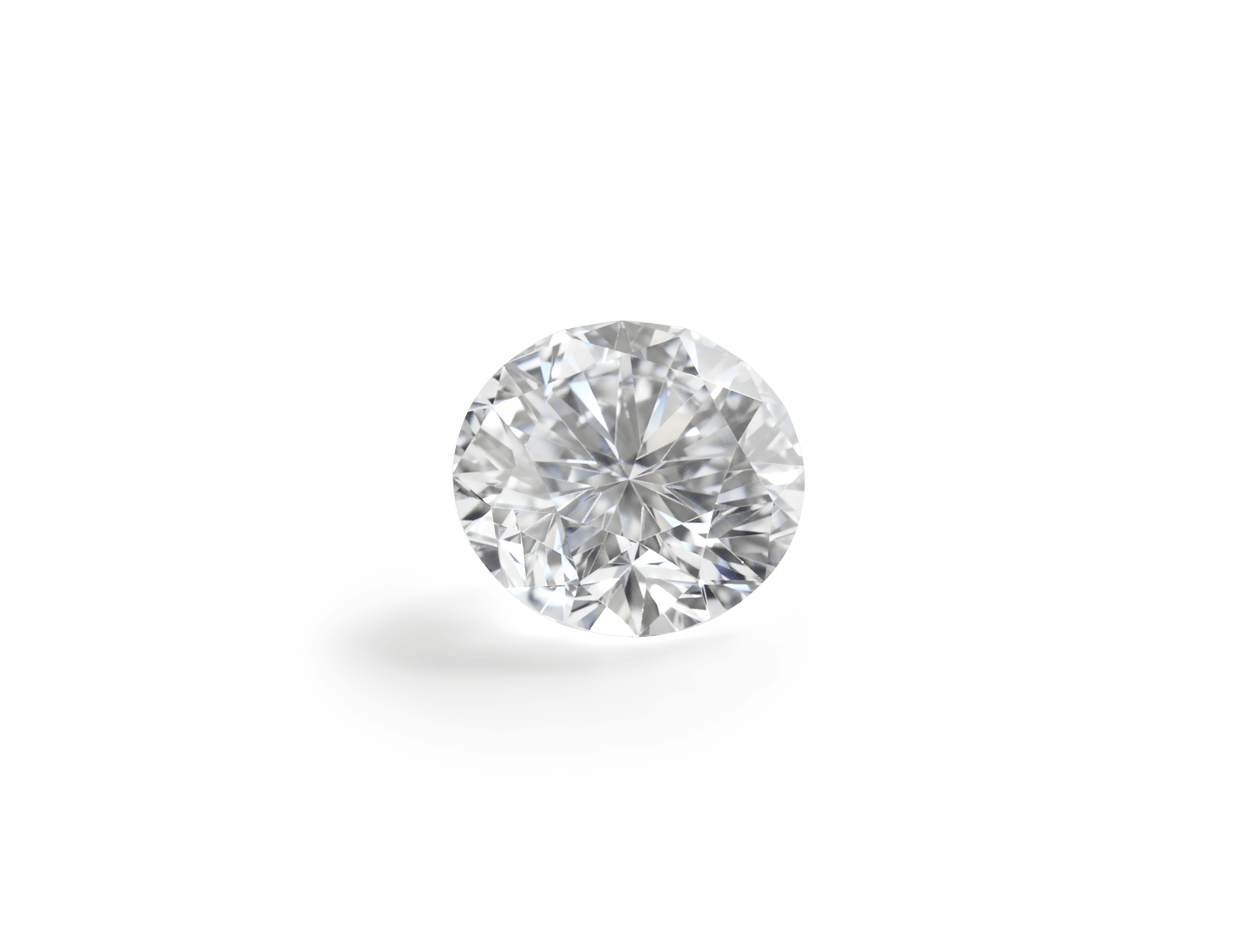 Lab-Grown Loose 2ct. Round Brilliant Diamond | White - #Lightbox Jewelry#