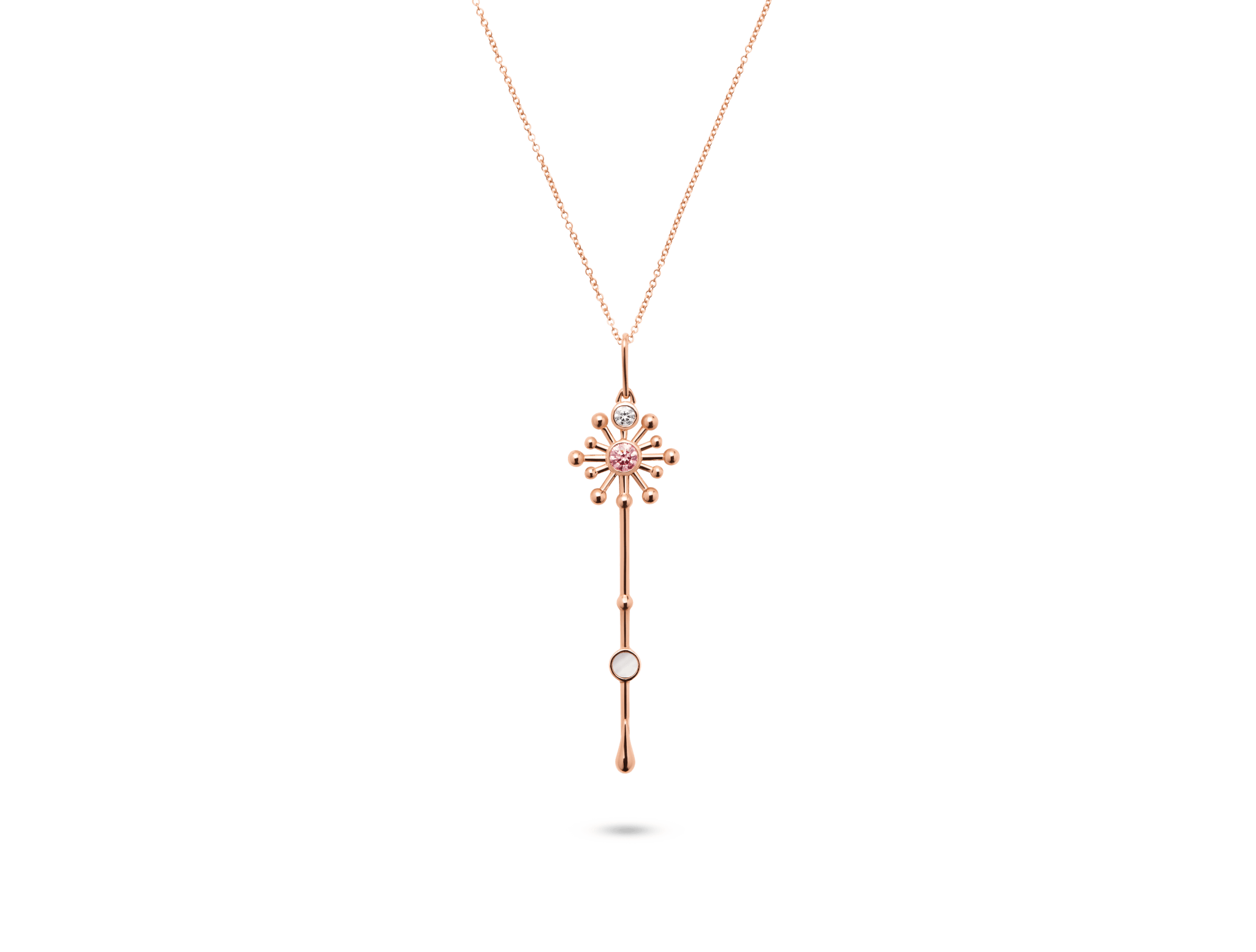 Roseate x Lightbox Lab-Grown Diamond ⅓ct. Light Wand Pendant | Pink - #Lightbox Jewelry#