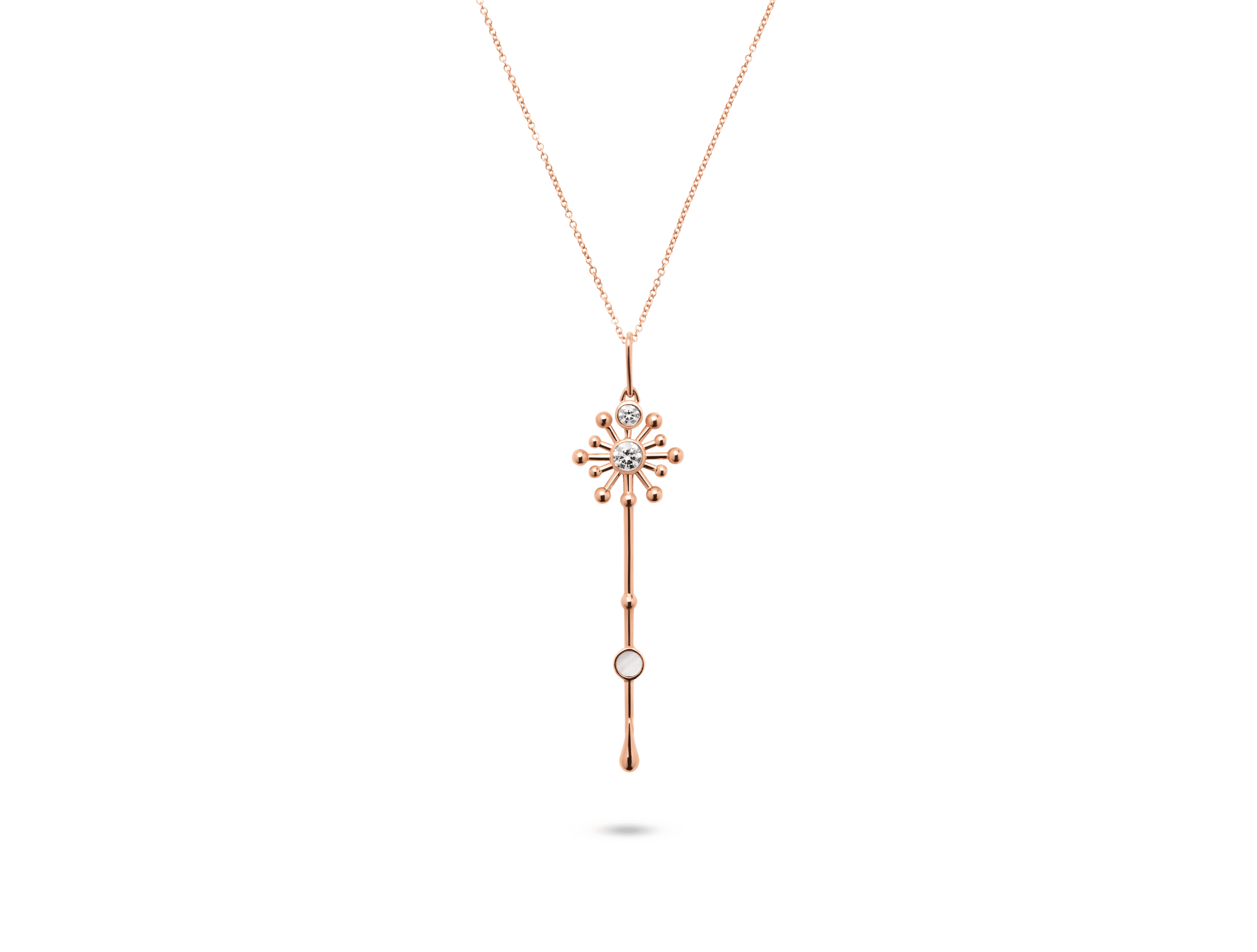 Roseate x Lightbox Lab-Grown Diamond ⅓ct. Light Wand Pendant | White - #Lightbox Jewelry#